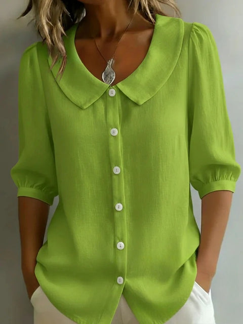 3D digital printing women's versatile flower spring and summer fashion shirt m302608