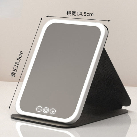 Miroir cosmétique LED portable et pliable M3330897