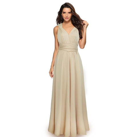 Explosive multi-wearing method multi-rope cross backless sexy bandage dress long dress dress m301601
