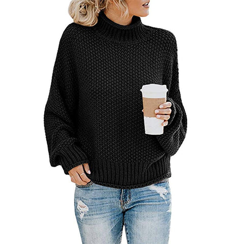 Rollkragenpullover aus dickem Garn. Neuer Strickpullover für Herbst und Winter M300633