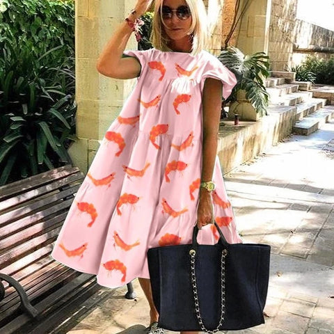 Süßes Urlaubskleid in A-Linie für Damen M300179 