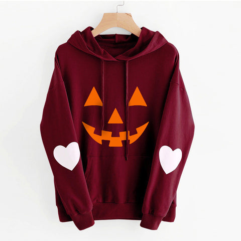 Sweat-shirt ample à capuche imprimé décontracté pour femme M300224 