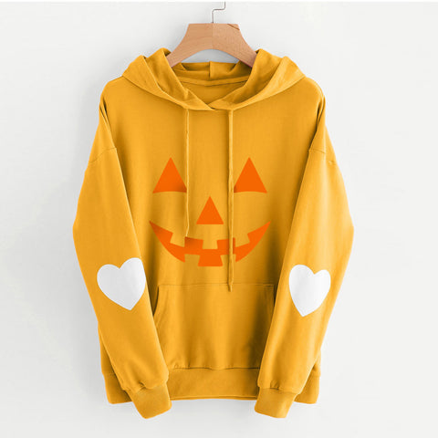 Sweat-shirt ample à capuche imprimé décontracté pour femme M300224 
