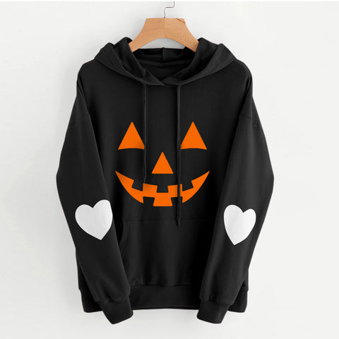 Sweat-shirt ample à capuche imprimé décontracté pour femme M300224 