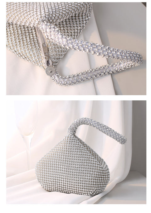 Sac de banquet, strass fait main, sac de soirée, sac de banquet à main m3331047