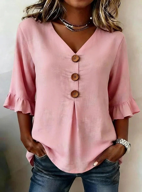 Haut cardigan à boucle et manches longues pour femmes, imprimé floral numérique 3D m302703
