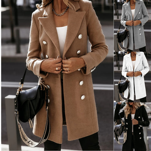 Manteau veste Nizi à manches longues et col croisé pour femme, collection automne et hiver, m300540 