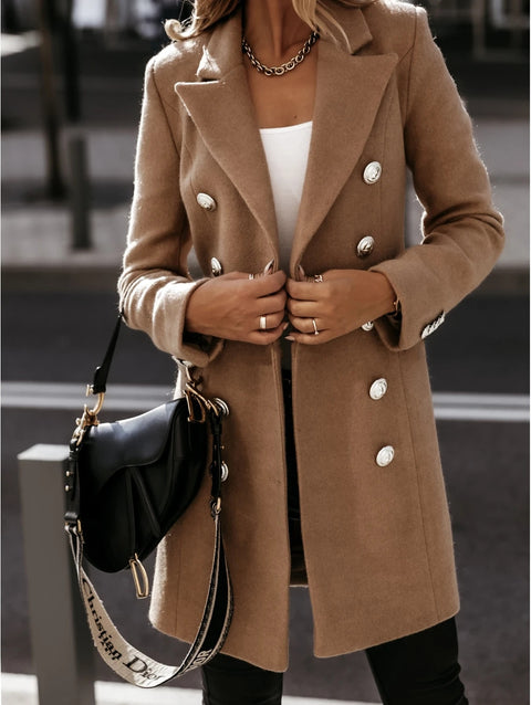 Manteau veste Nizi à manches longues et col croisé pour femme, collection automne et hiver, m300540 