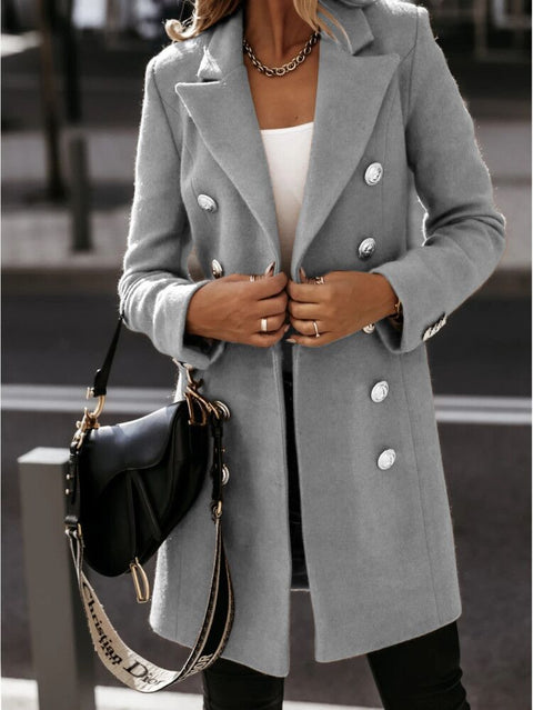 Manteau veste Nizi à manches longues et col croisé pour femme, collection automne et hiver, m300540 