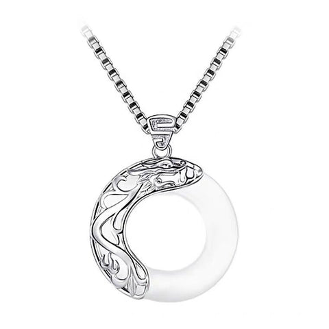 Collier zodiaque simple opale chaîne de clavicule bijoux plaqué argent m3331237
