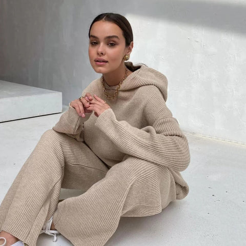 autumn and winter women's clothing new fashion sports sweater set two-piece set m301813