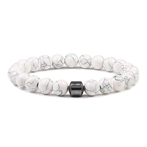Bracelet Amazon 8 mm avec pendentif œil de Bouddha 108 lotus m3331231
