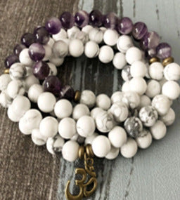 Bracelet Amazon 8 mm avec pendentif œil de Bouddha 108 lotus m3331231