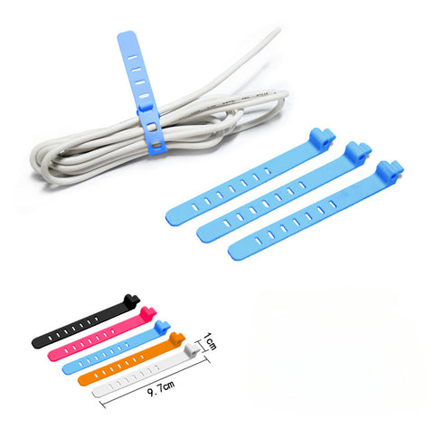Serre-câbles universels en silicone, pour câbles d'écouteurs et données (M3330625) 
