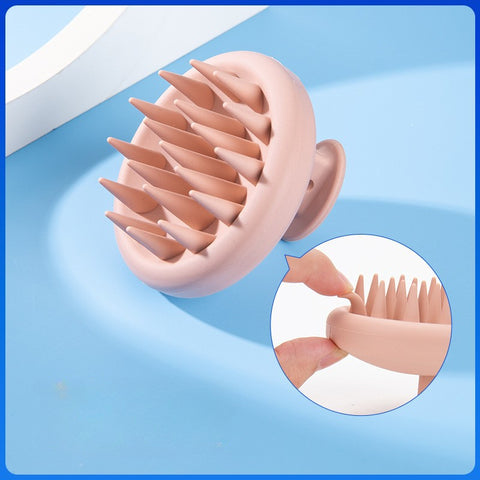 Peigne de massage de tête de brosse à shampoing en silicone M3330634 
