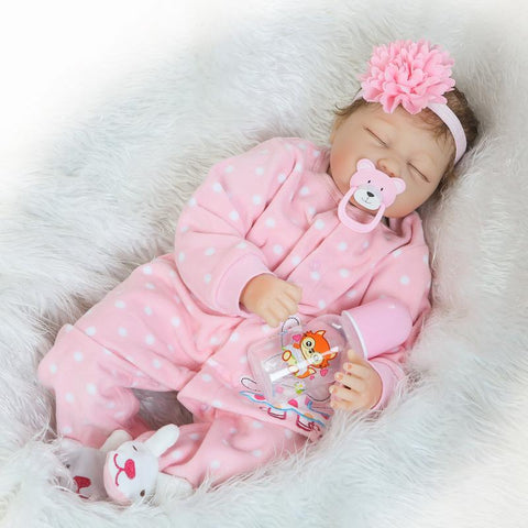 Poupée en tissu doux et mignon en caoutchouc de simulation NPK m3331134