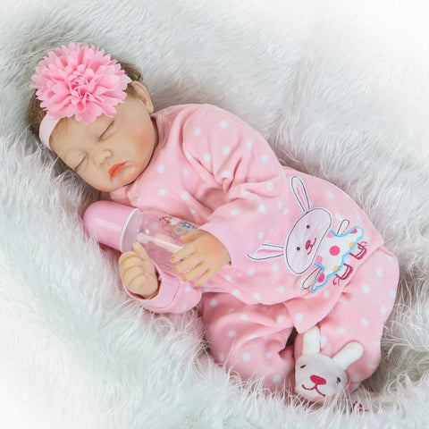 Poupée en tissu doux et mignon en caoutchouc de simulation NPK m3331134
