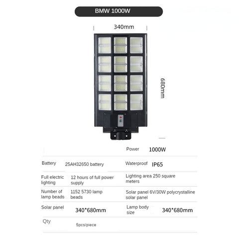 Lampadaire solaire intégré m3330935 