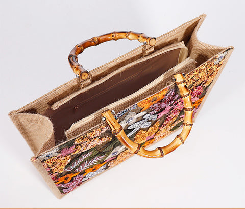 Sac fourre-tout à paillettes, sac à main tissé, sens du luxe pour femme m3331196 
