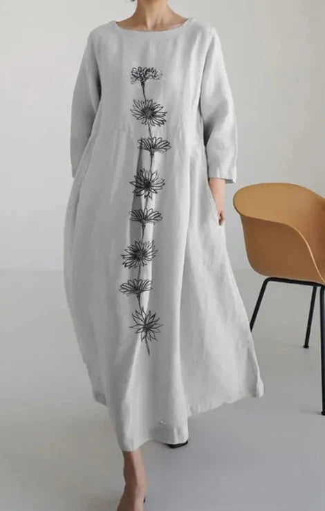 Robe femme à col rond, nouvelle collection m301069