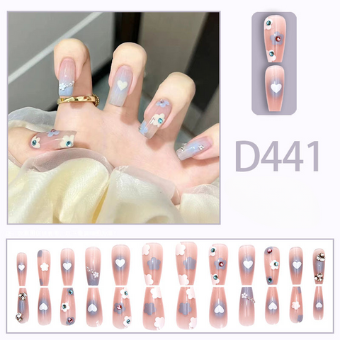 Manucure vent tempérament élégant et frais glace strass transparent amovible portable ongle m5010688