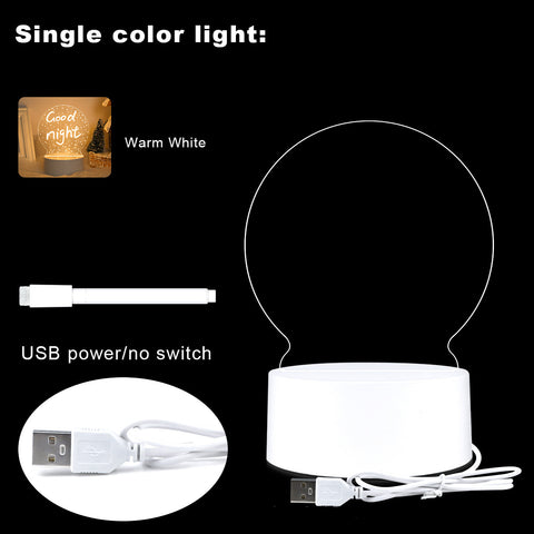 Lampe de chevet créative avec panneau lumineux et prise USB m3330905 