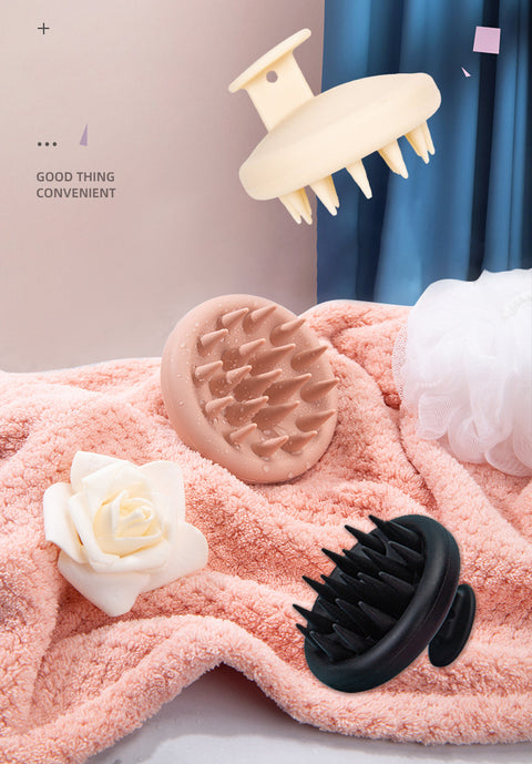 Peigne de massage de tête de brosse à shampoing en silicone M3330634 