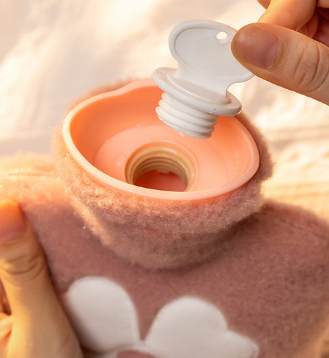 Sac d'eau chaude en peluche de dessin animé, sac d'injection d'eau antidéflagrant m3330670 
