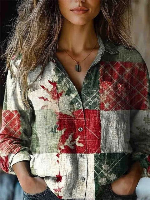 Trendiges 3D-Druck Langarmshirt m303044