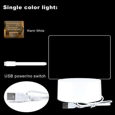 Lampe de chevet créative avec panneau lumineux et prise USB m3330905 