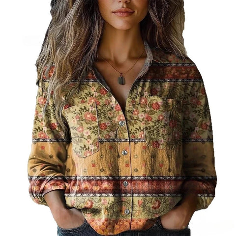 Trendiges 3D-Druck Langarmshirt m303044