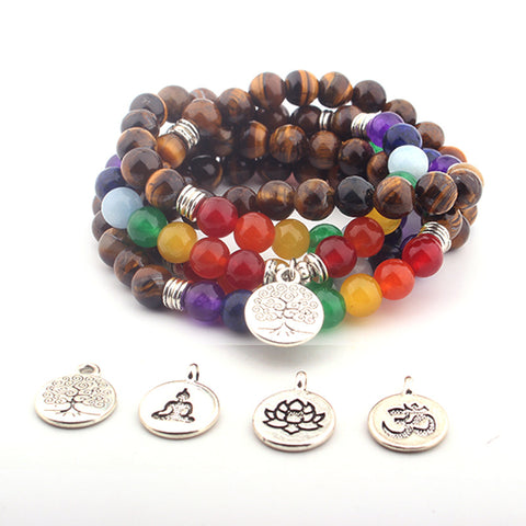 108 colliers pendentif Lotus bracelet collier de perles Bouddha m3331224