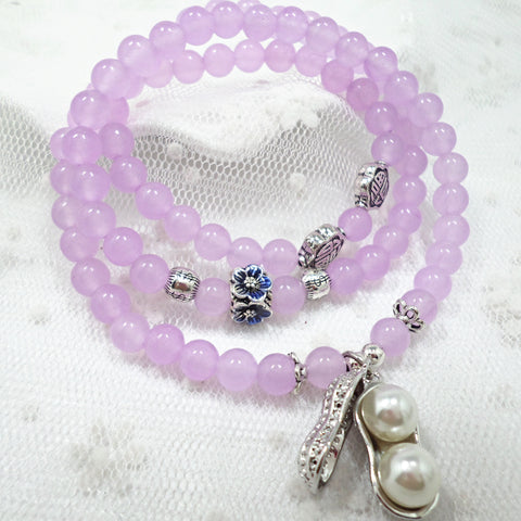 Bracelet en pierre naturelle et cristal pour femme, pierre Wangfu, agate, grenat, m3331298 