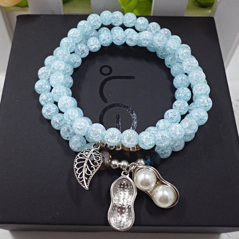 Bracelet en pierre naturelle et cristal pour femme, pierre Wangfu, agate, grenat, m3331298 