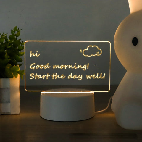 Lampe de chevet créative avec panneau lumineux et prise USB m3330905 