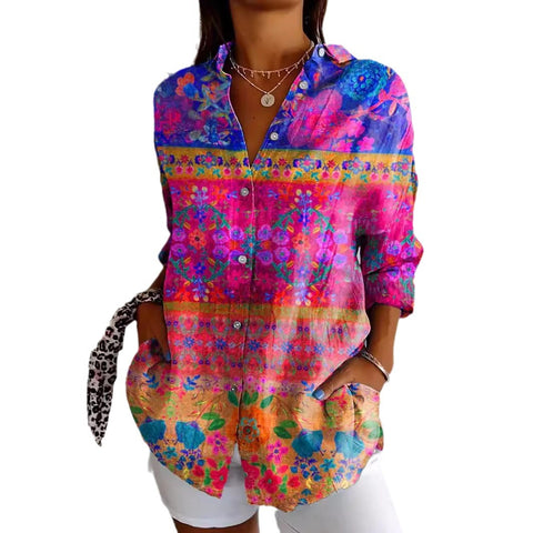 Chemise à sept manches, imprimé animal 3D, m301214 