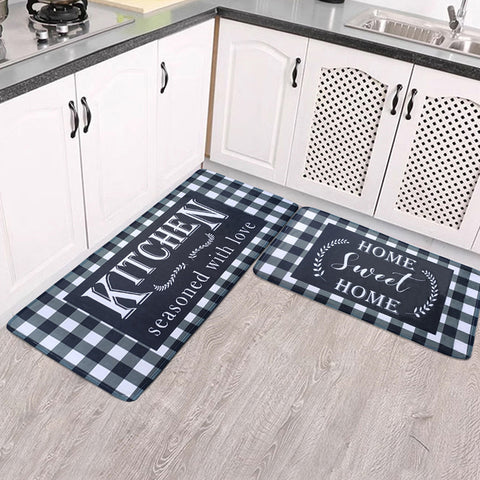 Tapis de Cuisine Vintage Américain 2 Pièces Pied de Banc M3331027 