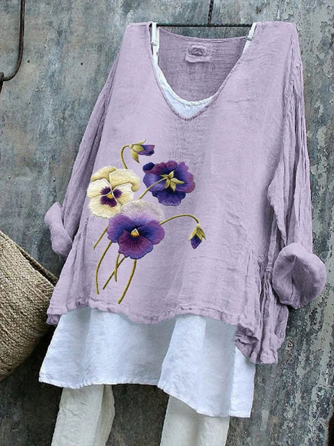 Pull décontracté à manches longues et col rond, imprimé, T-shirt une pièce m301042