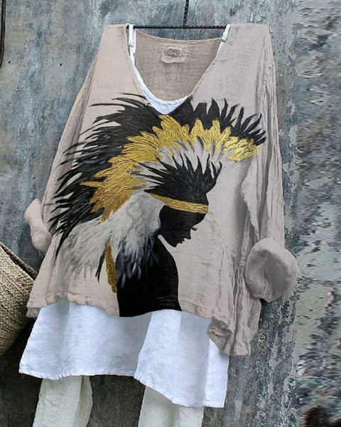 Pull décontracté à manches longues et col rond, imprimé, T-shirt une pièce m301042