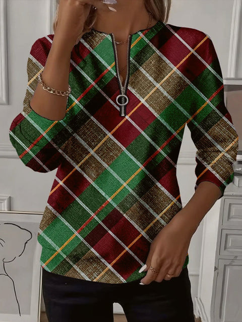 Printed shoulder sleeves long sleeves womanizer m302028