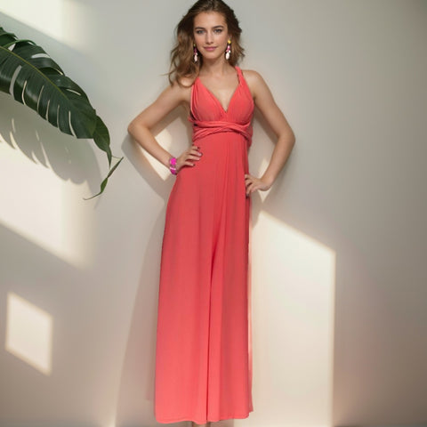 Explosive multi-wearing method multi-rope cross backless sexy bandage dress long dress dress m301601