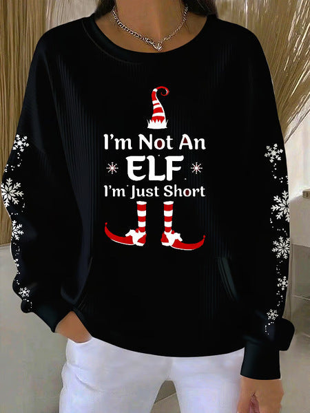 Loose outer wear lazy wind snowflake Christmas tree mix and match casual commuter sweater m302516