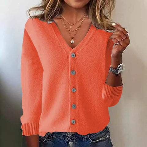 Knitted cardigan women's spring and summer knitted jacket long-sleeved sweater cardigan large size autumn coat women's m301990