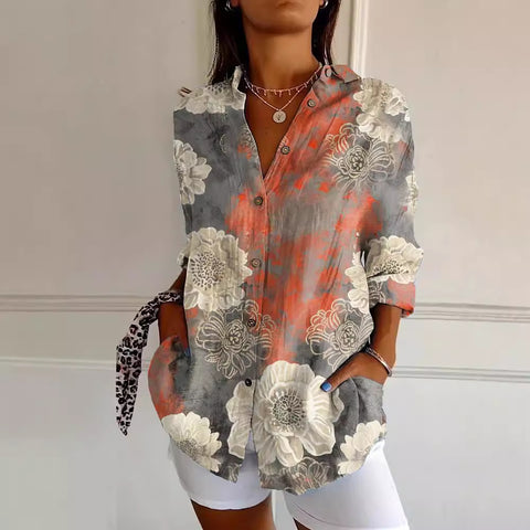 Chemise à sept manches, imprimé animal 3D, m301214 