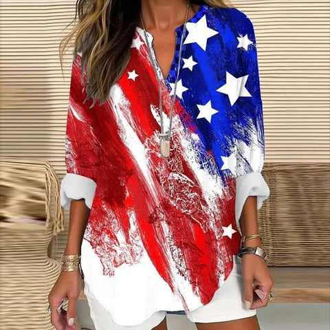 T-shirt d'été à manches longues et col en V pour femme, style décontracté, manches longues, m301363 