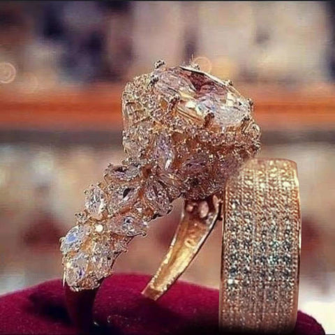 Full diamond jewelry ins style elegant diamond ring for women m1915010356