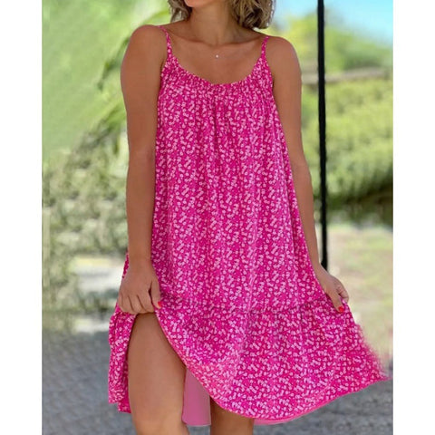 Robe grande taille à imprimé floral et volants M300185 