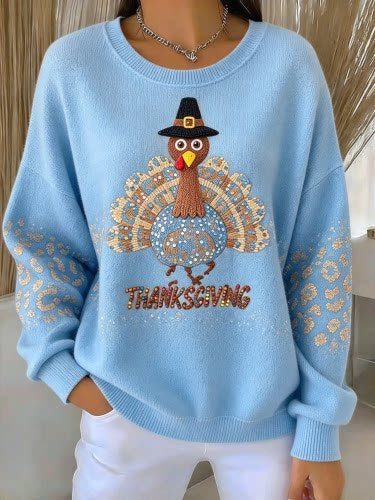 Huacai woolen sweater women sweater cartoon digital printing FF303420 05