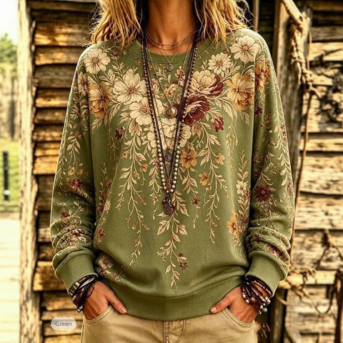 Autumn and winter crew neck 3D printed long-sleeved comfortable casual sweater FF303398 01