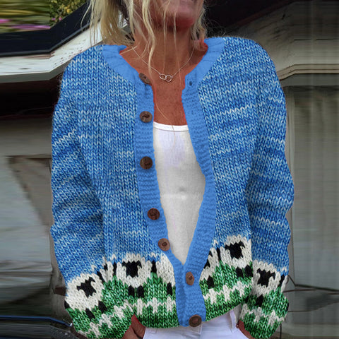 New cardigan knitted jacket women's clothing early spring and autumn source work m301722